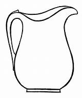 Jug Clipart Colouring Paintingvalley sketch template