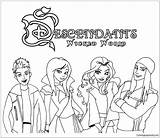 Zombies Descendants Marvelous sketch template