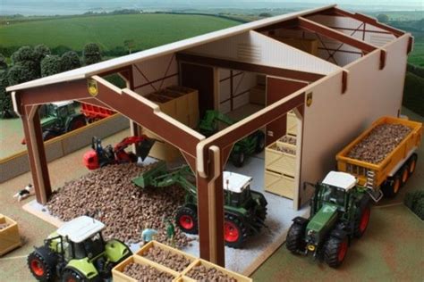 brushwood toys model farm buildings wooden  scale farmyard sheds barns diy storage