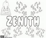 Zenith Coloring Nombre sketch template