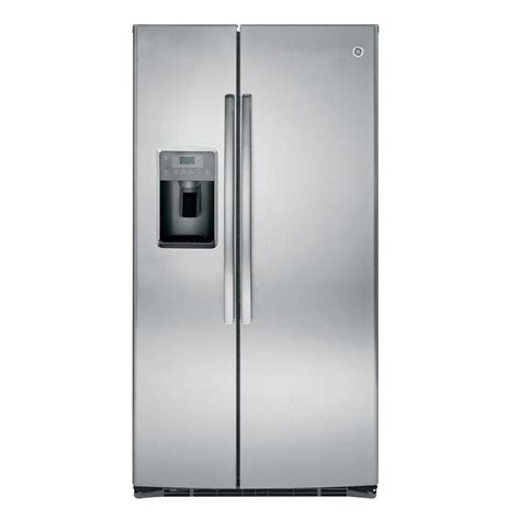ge  cu ft side  side refrigerator  stainless steel gsehshss  home depot