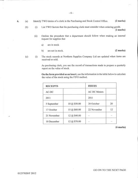 hsb cxc  papers  answers