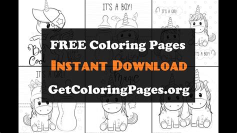 unicorn coloring pages youtube