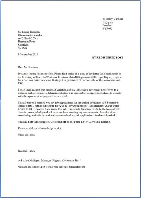 unemployment appeal letter template business