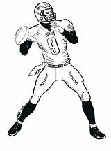 Coloring Football Nfl Eagles Pages Players Philadelphia Quarterback Drawing Logo Player Printable American Clipart Mascot Sheets Newton Cam Print Cool sketch template