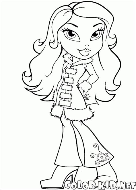 coloring page fashion dolls
