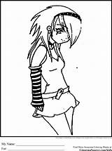 Coloring Pages Emo Anime Girl Boy Teens Print Colouring Gothic Ginormasource Color Printable Getdrawings Noted Drawings Adults Explore Name Getcolorings sketch template