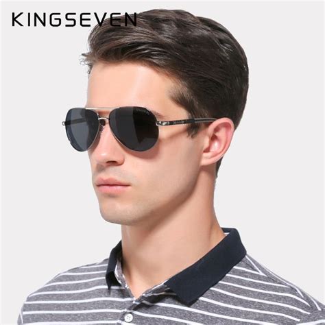 oculos kingseven  polarizado silver black em  oculos de sol masculino oculos