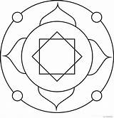 Mandala Mandalas Suncatchers Octagon sketch template