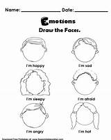 Emotions Feelings Worksheets Emotion Worksheet Lesson Freeprintableonline Emotional sketch template