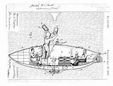 Steampunk Jules Verne Patents sketch template