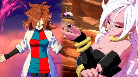 android 21 transforms in majin 21 revealing her true form dragon ball fighterz youtube