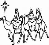 Coloring Clipart Magi Wise Men Three Clip Pages Scene Cliparts Man Kings Silhouette Nativity Christmas Gifts Foolish Wisemen Printable Drawing sketch template