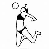 Pallavolo Voleibol Fivb Klipartz sketch template