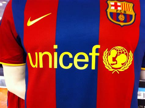 unicef logo  barcelona football shirts barcelona donate flickr
