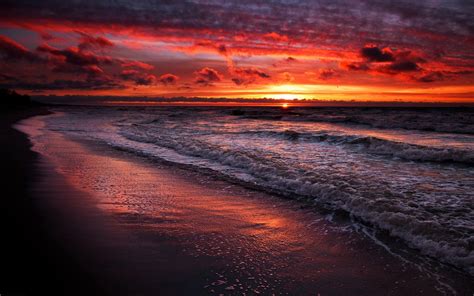 awesome beach sunset pictures sunset red sky