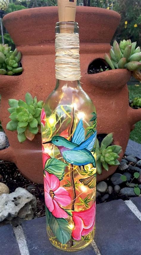 40 Fantastic Diy Wine Bottle Crafts Ideas With Lights 21