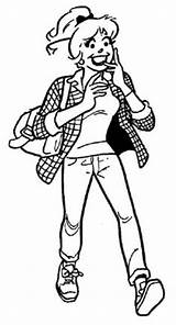 Archie Betty Coloring Riverdale Archies sketch template