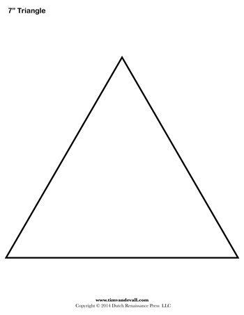 blank triangle templates printable shape template pdfs triangle