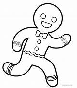 Gingerbread Coloring Man Pages Template Sheets Book sketch template