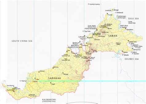 peta sarawak malaysia