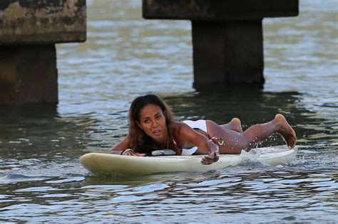 Jada Pinkett Smith In A White Bikini In Hawaii 22 Gotceleb