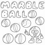 Marble Ball Cartoon Illustration Vector Set Doodle Drawn Hand Dreamstime Illustrations Vectors sketch template