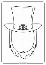 Leprechaun sketch template