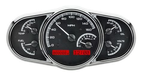 dakota digital universal multi level elliptical analog dash gauges system vhx