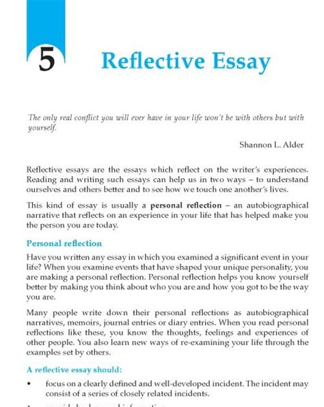 format reflection paper template gambaran