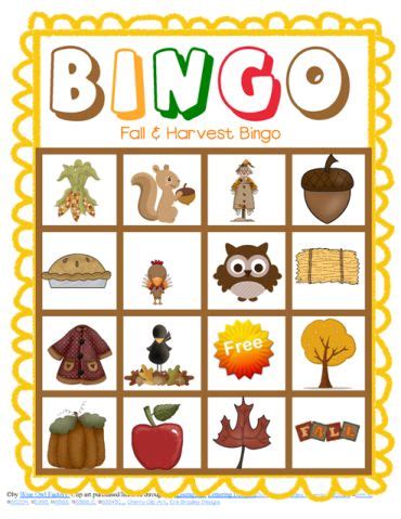 fall bingo cards  printable fall harvest party thanksgiving