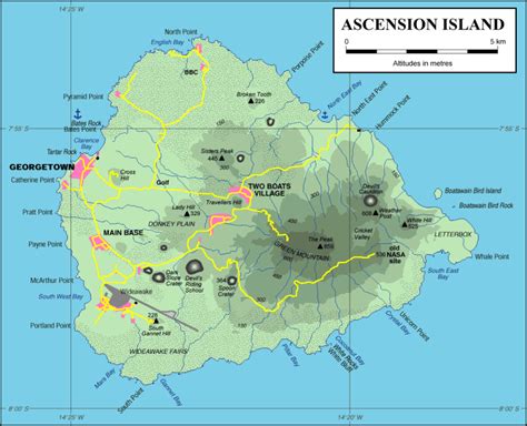 ascension island topography