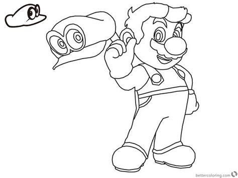 super mario odyssey coloring pages  printable coloring pages