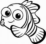 Nemo Finding Cartoongoodies Clownfish sketch template