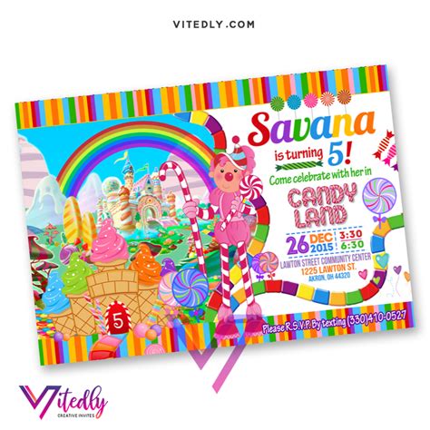candy land invitation template printable word searches