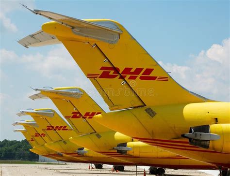 dhl airplanes editorial photography image
