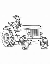 Tractor Coloring Antique Pages Template sketch template