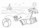 Ocean Mewarnai Lingkungan Blakc Rumah Sketchite Payung Kartun Wikiclipart Pemandangan sketch template