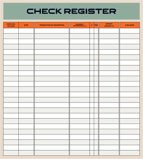 printable check register full size printableecom