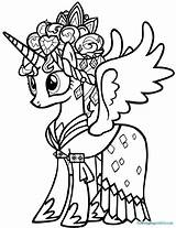 Pony Coloring Little Princess Pages Cadence Color Getdrawings Getcolorings Printable sketch template