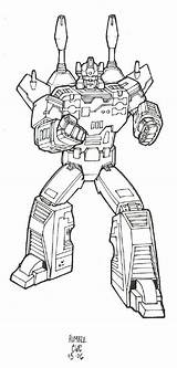Rumble Autobot sketch template