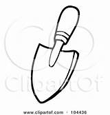 Coloring Tools Clipart Gardening Trowel Outline Hand Tool Small Drawing Gardeners Royalty Garden Illustration Toon Hit Rf Drawings Printable Poster sketch template