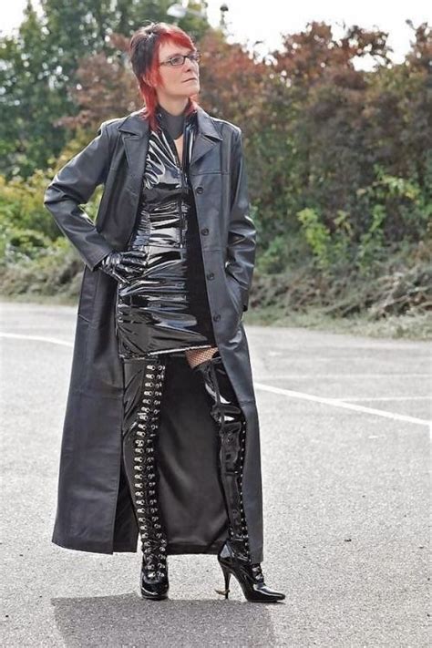 real stylish milf in leather and patent leather women in leather pinterest coats posts and