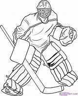 Coloring Hockey Pages Goalie Kids Printable Print Blackhawks Sports Players Drawing Uploaded User Adults Chicago sketch template