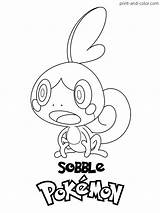 Sobble Dynamax Ausmalbilder Galar Coloriage Cinderace Malvorlage Pokémon Ausmalbild Stemmen Stimmen sketch template