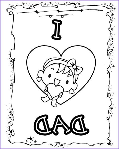 beautiful    love  daddy coloring pages  love  dad