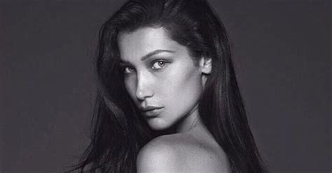 bella hadid poses naked for vogue paris september issue photos us