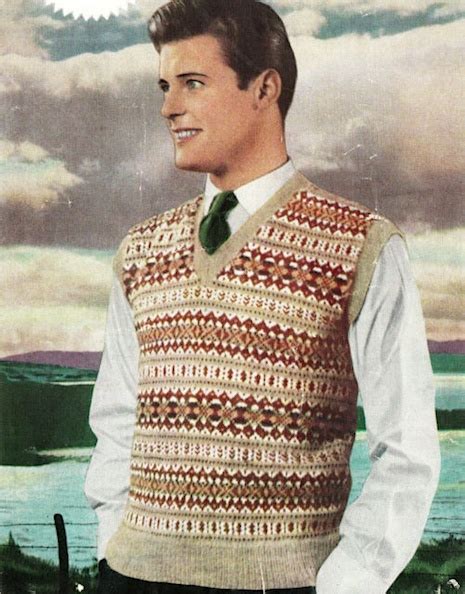 Roger Moore Was A Famous Male Knitwear Model In The 50s