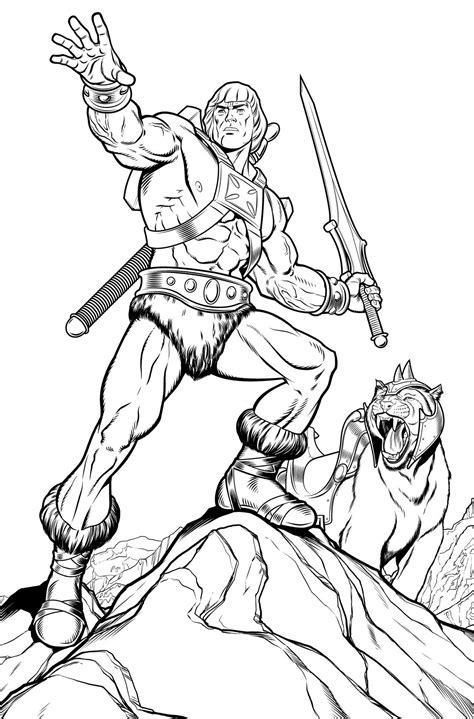 warrior superhero coloring cartoon coloring pages cat coloring page