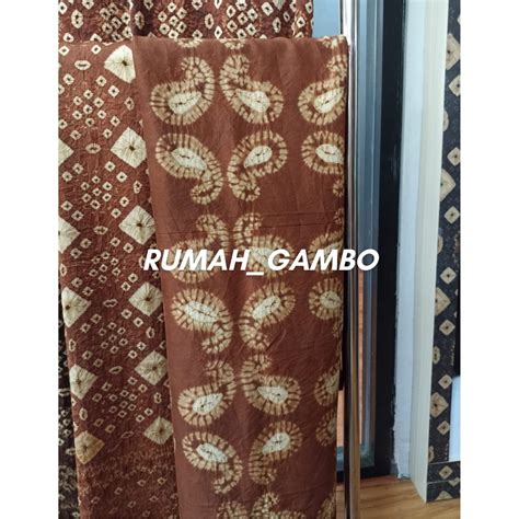 Jual Kain Batik Jumputan Gambo Muba 3 Meter Motif Dumping Began Bahan